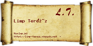 Limp Teréz névjegykártya
